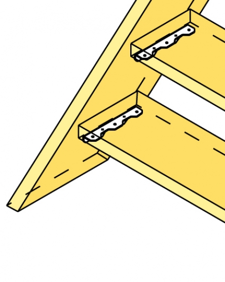 Simpson Strong-Tie Angle bracket for stairs