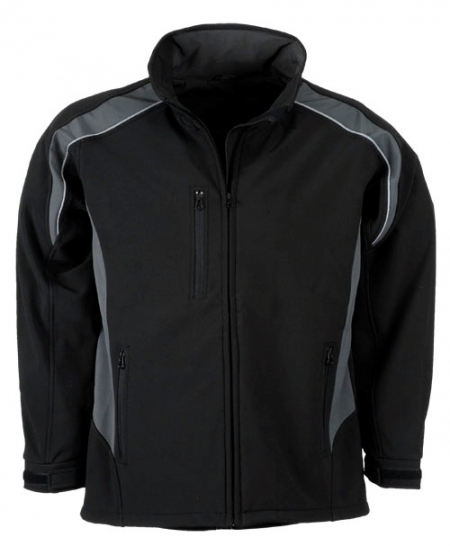 Leipold Softshell Jacke Orbit, schwarz/grau, Gre XL
