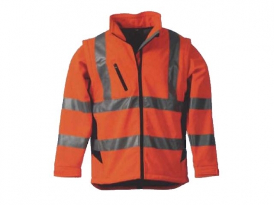 Leipold Softshell-Warnschutzjacke, orange, EN 471, Gre XL