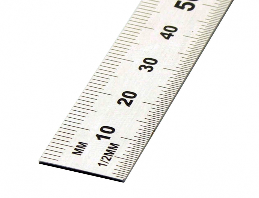 HEDÜ Stahllineal 30 cm - Anreißgeräte