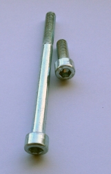 Zylinderschrauben M5 mit Innensechskant, DIN 912 verzinkt 8.8